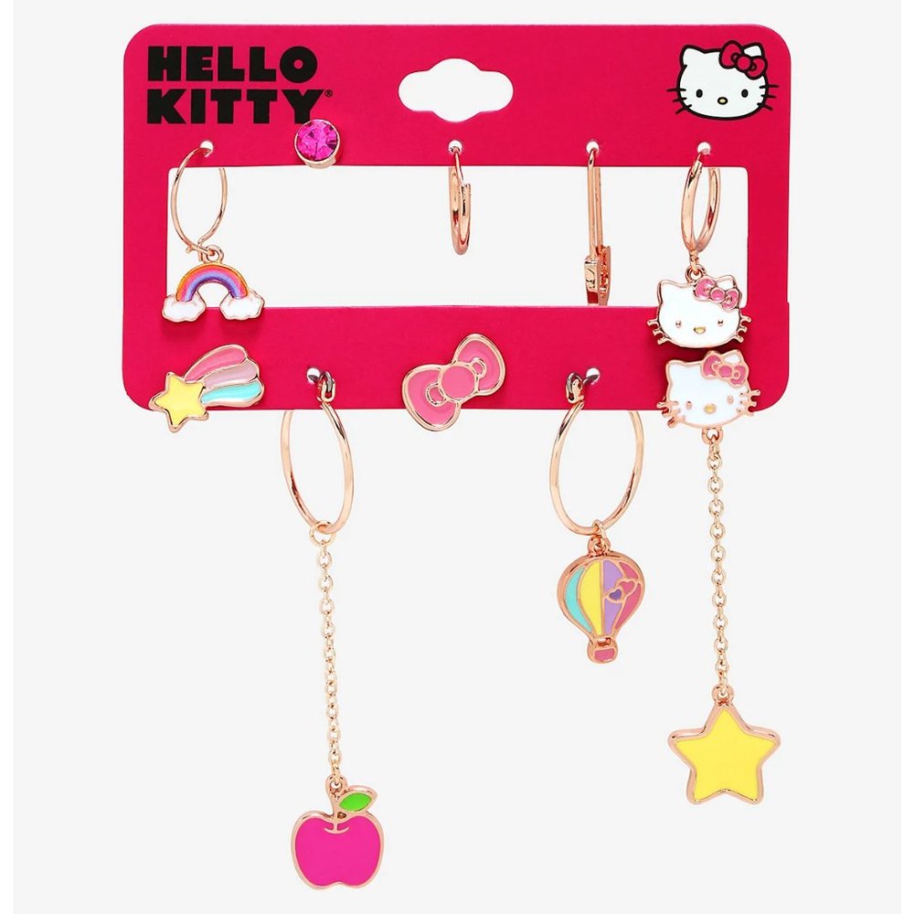 Hello Kitty Icon Mismatch Earring Set